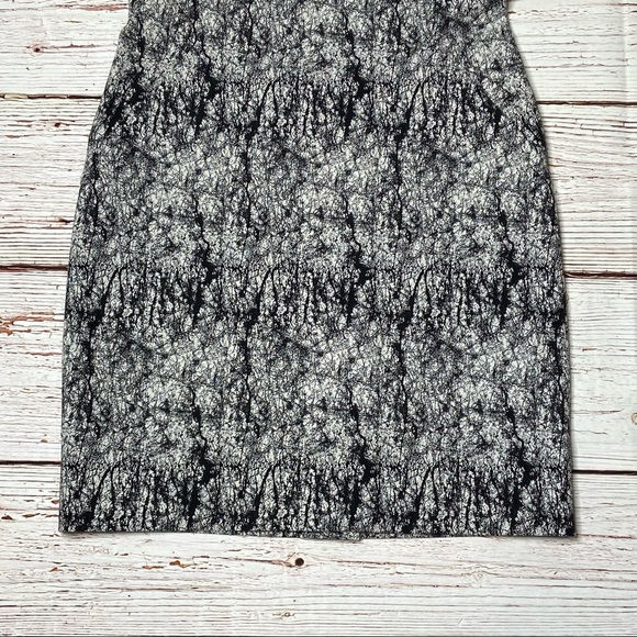 NWT Rachel Roy Cracked Jacquard Square Shoulder Sheath Dress Sz 10 - Picture 15 of 16